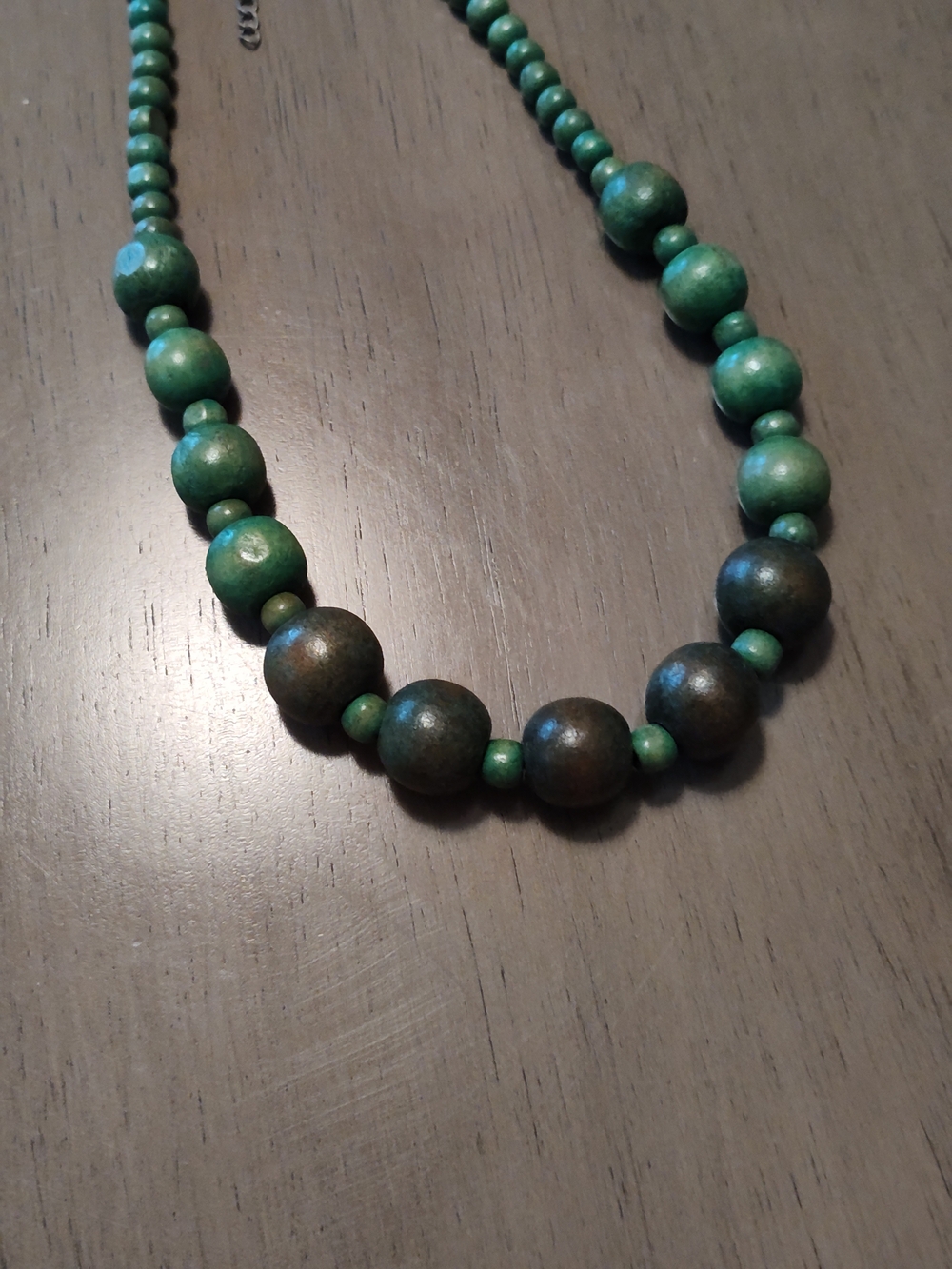 Green Beaded Necklace - Brand